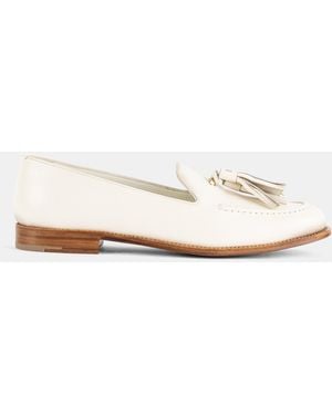 Church's Loafer À Glands En Cuir Airbrushed Ivoire Calfskin Tassel - White