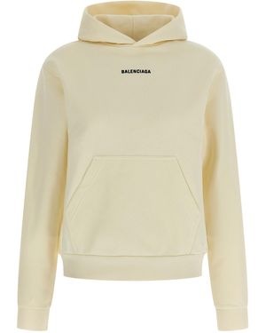 Balenciaga Back' Hoodie - Natural