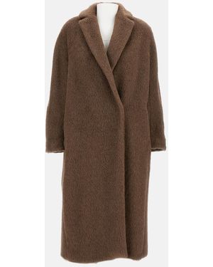 Sportmax Coats Virgin Wool - Brown
