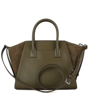 Michael Kors Satchel Bag Leather Satchel-Bags - Green