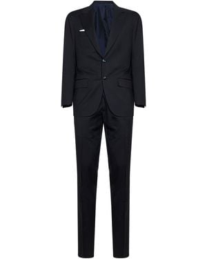Kiton Virgin Wool Single-Breasted Suit - Blue