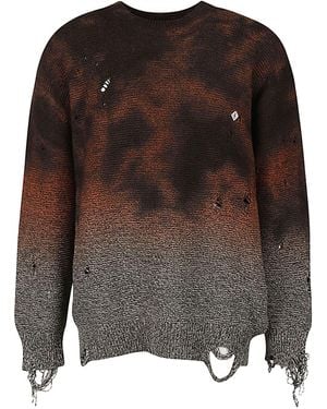 Children of the discordance Cotton Sweatshirt - Brown