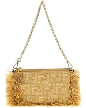 Fendi Baguette Pouch - Metallic