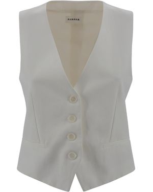 P.A.R.O.S.H. V-Neck Waistcoat - Grey