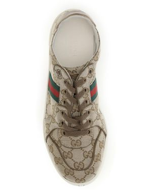 Gucci Stretch Sneakers Canvas Upper: Fabric Sneakers - White