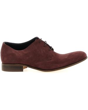 Julianne Suede Lace Up Leather Shoes - Brown