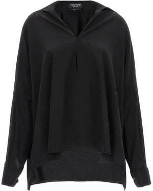 Tom Ford Crepe De Chine Shirt - Black
