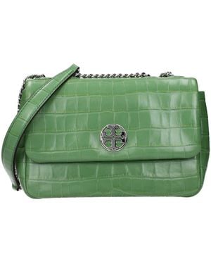 Tory Burch Leather Shoulder Bag - Green