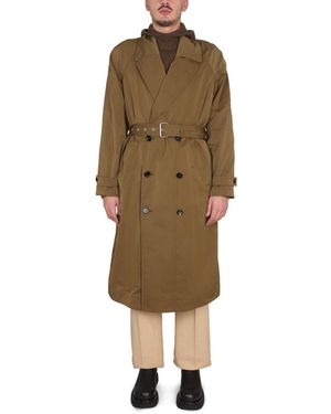 Bottega Veneta Nylon Folding Trench Jacket - Natural