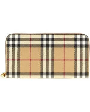 Burberry Elmore Wallet - Natural