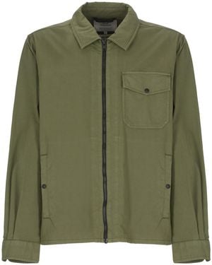 Woolrich Gabardine Overshirt - Green