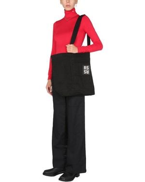 Raf Simons Raf Simons Embroidered Cotton Turtleneck Sweater
