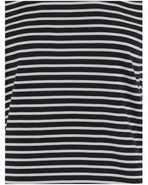 JW Anderson T-Shirt Striped Cotton T-Shirts & Jerseys - Blue