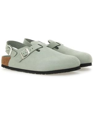 Birkenstock Tokio Leather Sandals - Gray