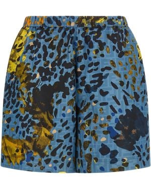 Fendi Falena Shorts - Blue