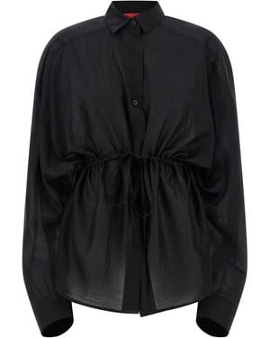 Thelatest Dalida Shirt Lyocell Shirt, Blouse - Black