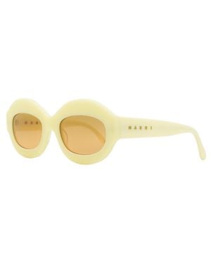 Marni Ik Kil Cenote Oval Sunglasses 01U-- 53Mm Plastic (Acetate) - Black