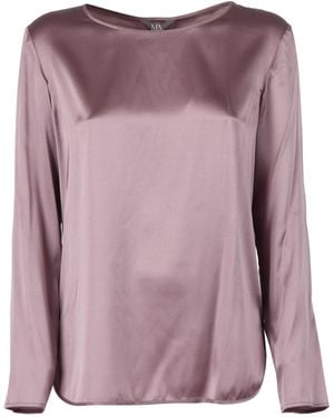 Max Mara Blouse Silk Elastane - Purple