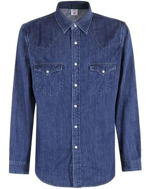 Edwin Western Shirt Ls Japan - Blue