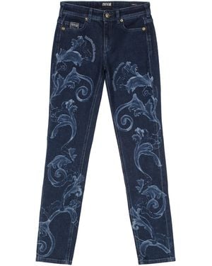 Versace Jeans Couture Versace 5-Pocket Skinny Jeans Cotton - Blue