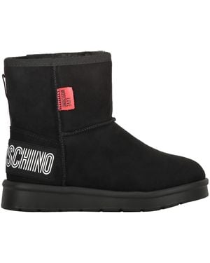 Love Moschino Suede Ankle Boots - Black