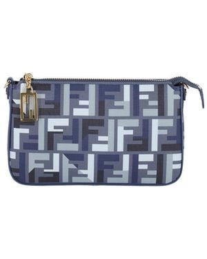 Fendi Baguette Zip Pouch - Blue