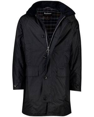 Barbour Beaudale Wax Trench Coat - Black