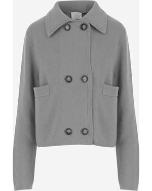 Allude Wool And Cashmere Jacket - Gray