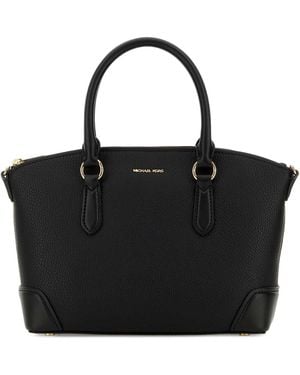 Michael Kors Leather Murphy Handbag - Black
