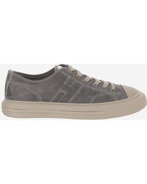 Hogan Sneakers Rebel Suede Leather Sneakers - Gray