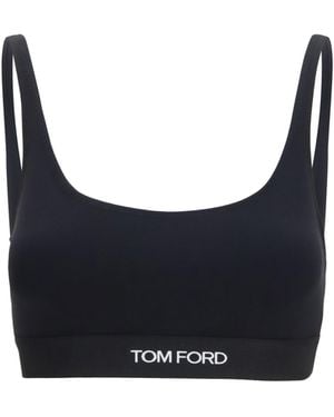 Tom Ford Sports Bra Modal; Elastane Underwear - Blue