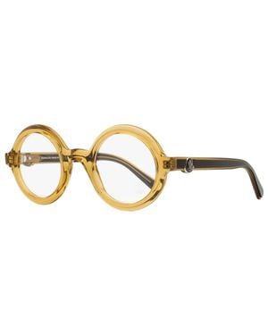 Moncler Round Eyeglasses Ml5194 045 48Mm Plastic (Acetate) - Black