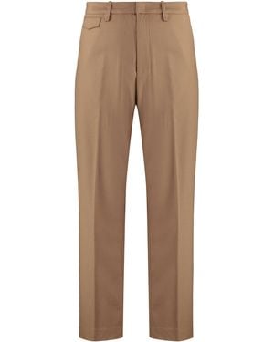 Dondup Pants Louis Virgin Wool Cotton Chinos - Natural