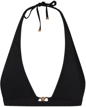 Celine Triangle Bikini Top - Black