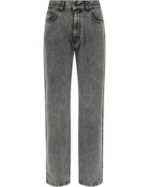 The Mannei Straight Jeans Cotton Straight-Leg - Gray