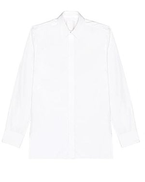 Givenchy Contemporary Ls Shirt W- 4G Embroidery_White
