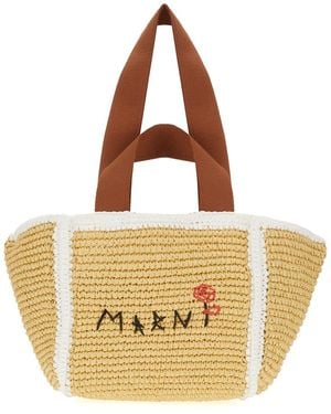 Marni Sand Mesh Handbag - Natural