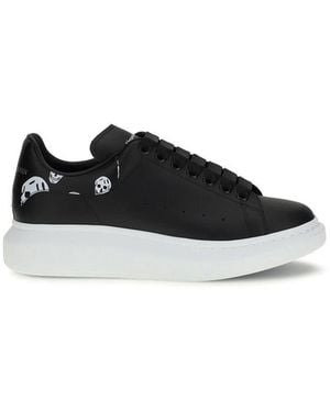 McQueen Calf Leather Bos Taurus Chunky Sneakers - Black