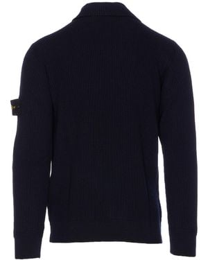 Stone Island Jumpers Virgin Wool - Blue