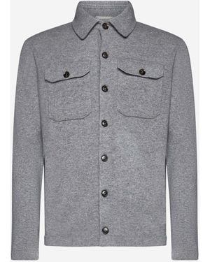 Piacenza Cashmere Cashmere Knit Shirt - Grey