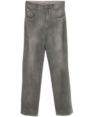 Ermanno Scervino Denim Baggy Jeans - Gray