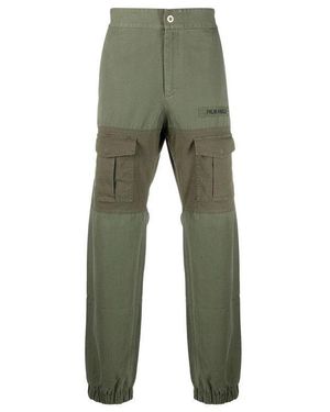 Palm Angels Cotton Trousers - Green