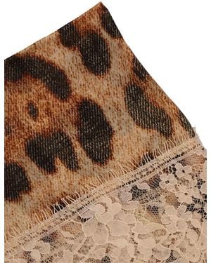 Ermanno Scervino Silk Scarf Neckerchief - Brown