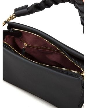 Coccinelle Mini Top Handle Bag-Cognac Bovine Leather Top-Handle-Bags - Black