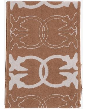 Pinko Viscose Blend Scarf - Brown