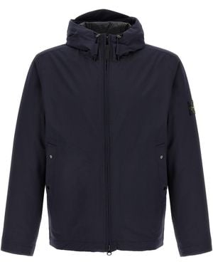 Stone Island Soft Shell-R E.Dyetechnology Jacket - Blue