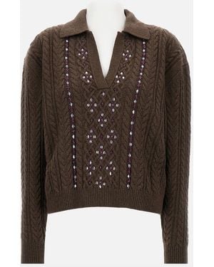 Des Phemmes Jumpers Pa 305 Wo Vi Ws Pl - Brown