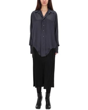 Maison Margiela Long-Sleeved Shirt Acetate T-Shirts - Blue