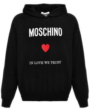Mens moschino hoodie sale hot sale