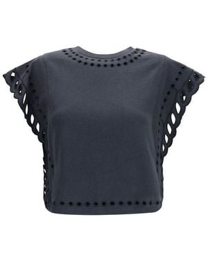 Isabel Marant Cotton T-Shirt - Blue